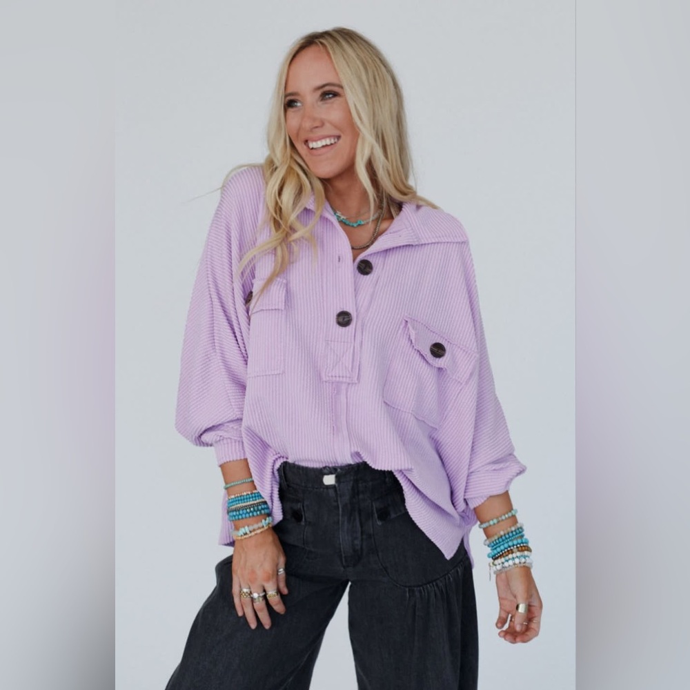 Three Bird Nest Color My World Oversized Top